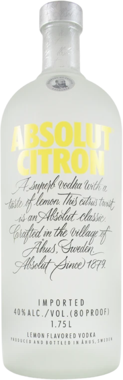 Absolut Citron Vodka 80 | Wine Library