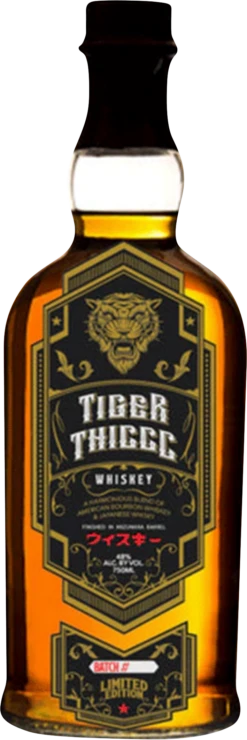 Tiger Thiccc Blended Whiskey 55% Indiana Bourbon 45% Japanese Whisky | Wine Library