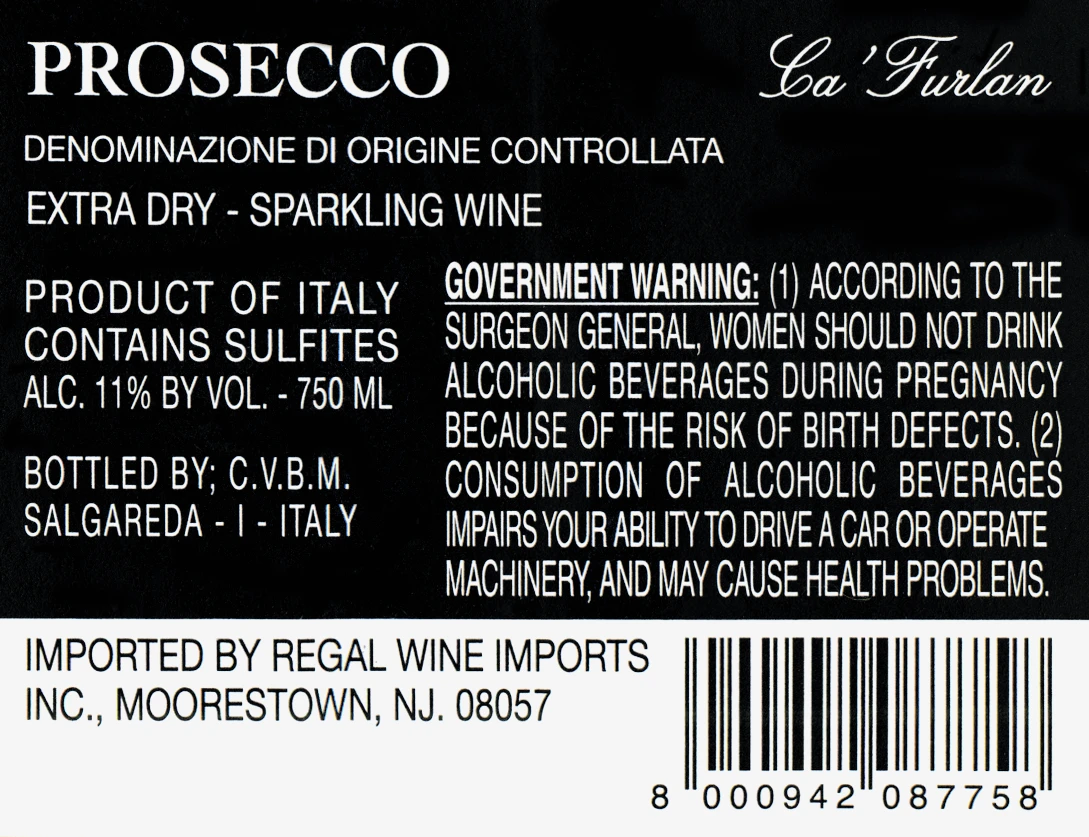 Ca' Furlan Prosecco | Wine Library 5 Ca' Furlan Prosecco | Wine Library - Image 3
